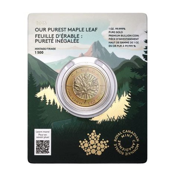 Are Canadian Maple Leafs pure gold?