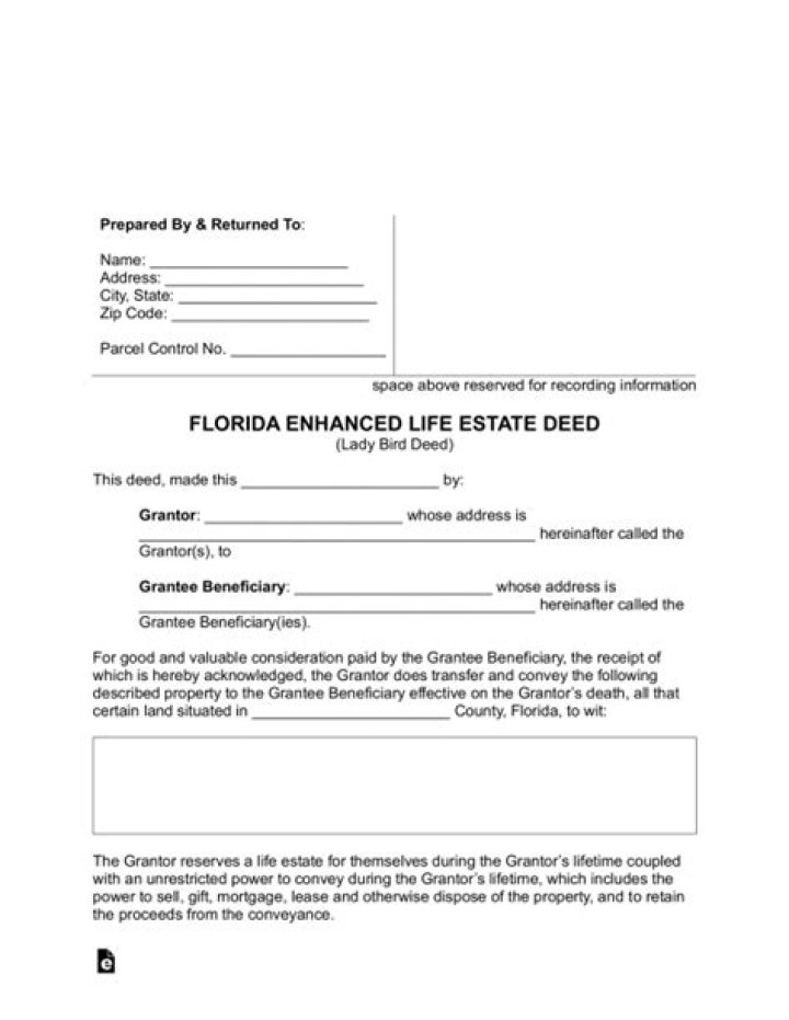 Can a life estate be sold in Florida?