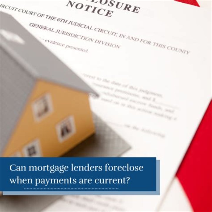 Can a mortgage holder foreclose?