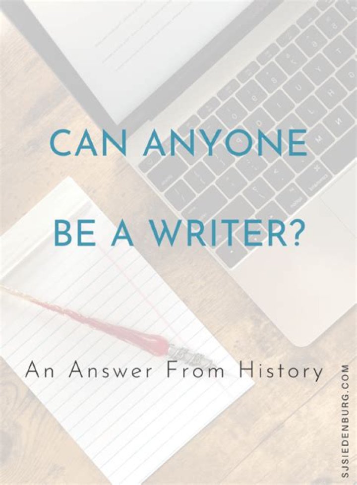 Can anyone be a writer?