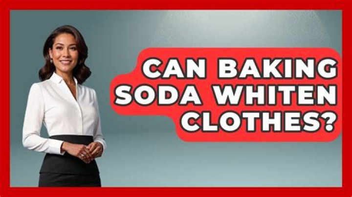 Can baking soda whiten clothes?