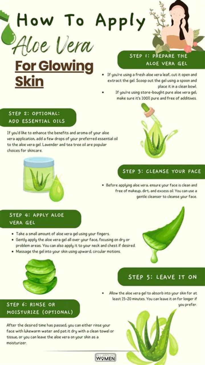 Can I apply raw aloe vera on my face?