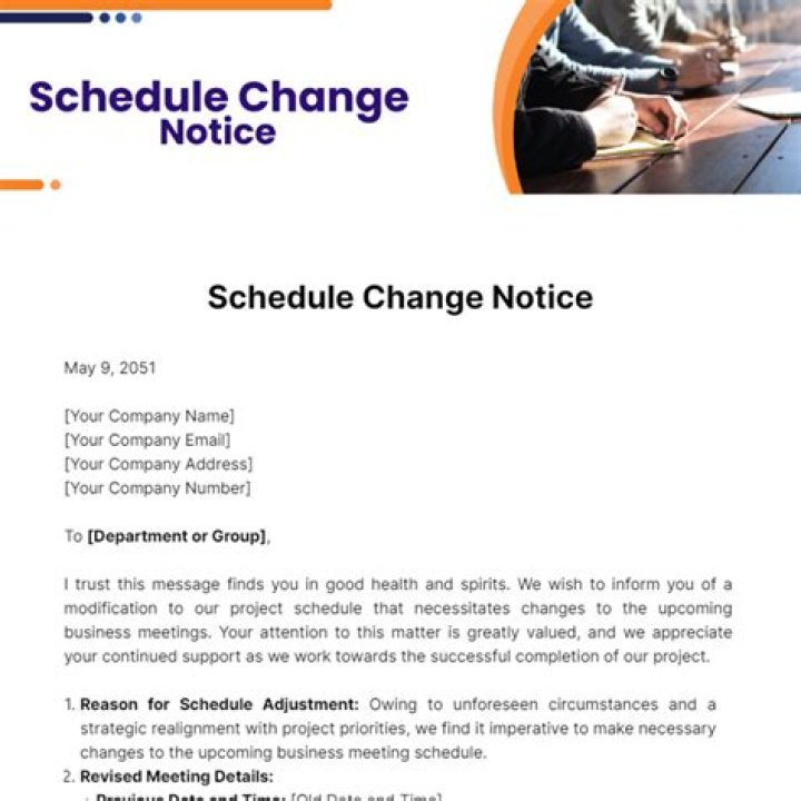 Can managers change schedule without notice?