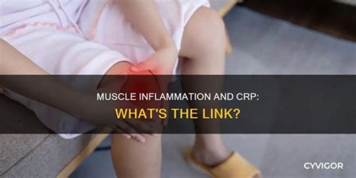 Can muscle inflammation cause high CRP?