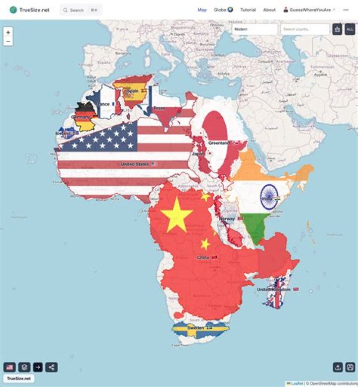 Can the United States fit inside Africa?