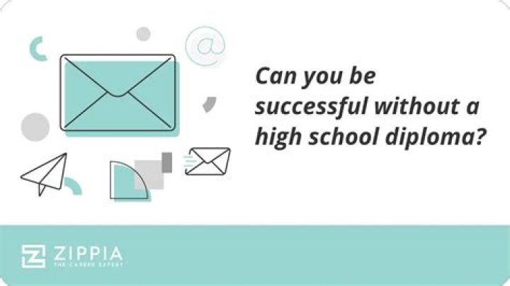 Can you be successful without a diploma?