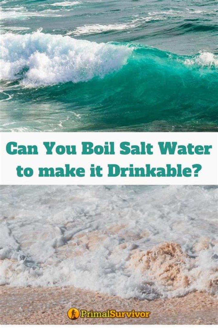 Can you boil sea water to make it drinkable?