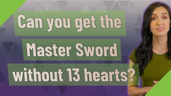 Can you get the Master Sword without 13 hearts?