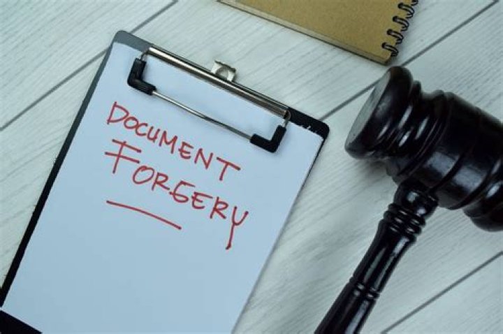 Can you go to jail for forging documents?