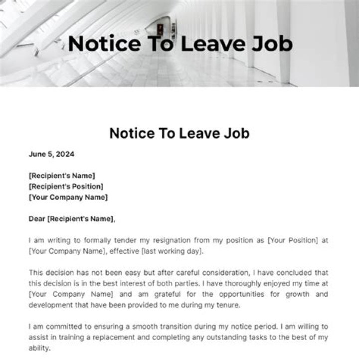 Can you legally leave a job without notice?