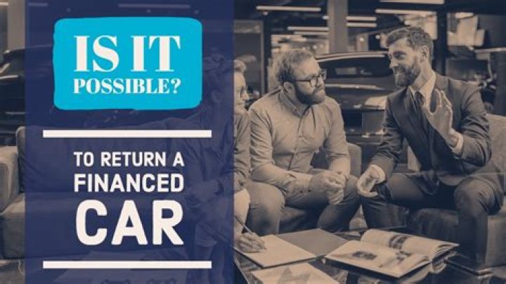 Can you take a car back that you financed?