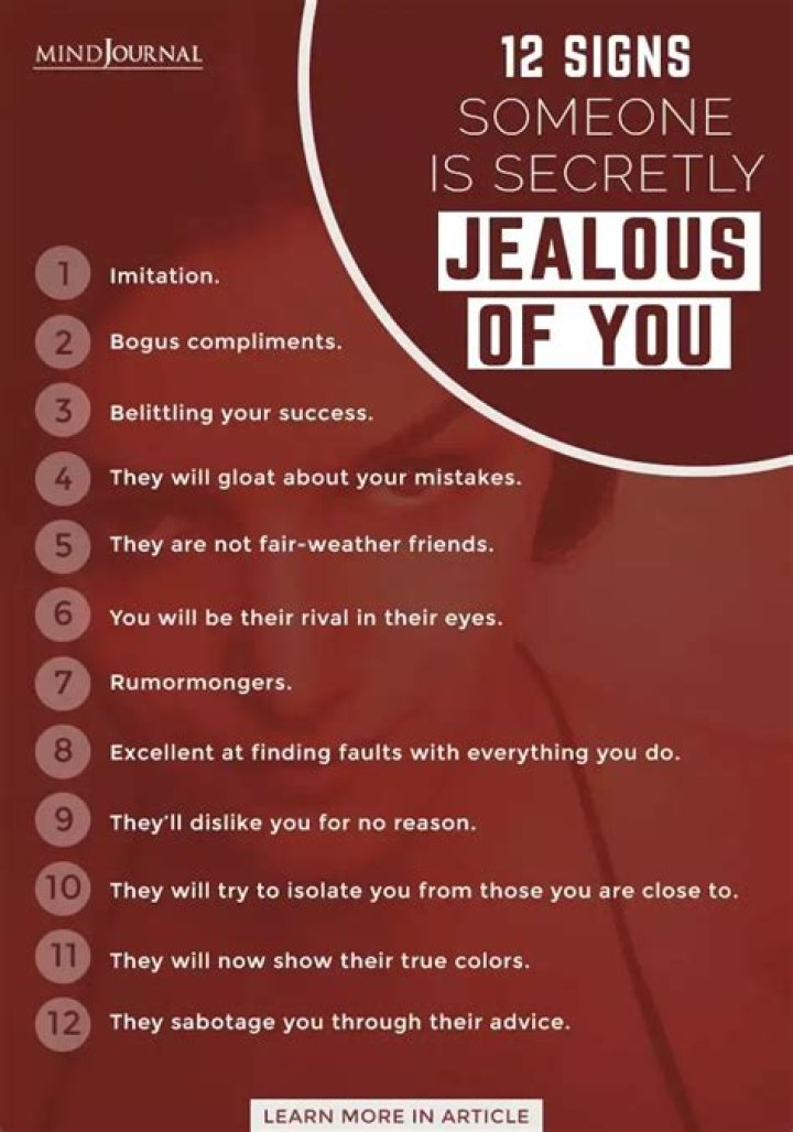 Do people get jealous when you're successful?
