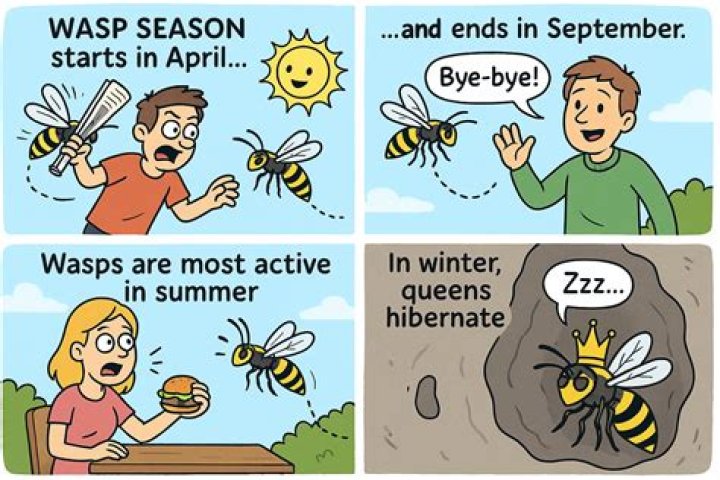 Do wasps come back to the same place every year?