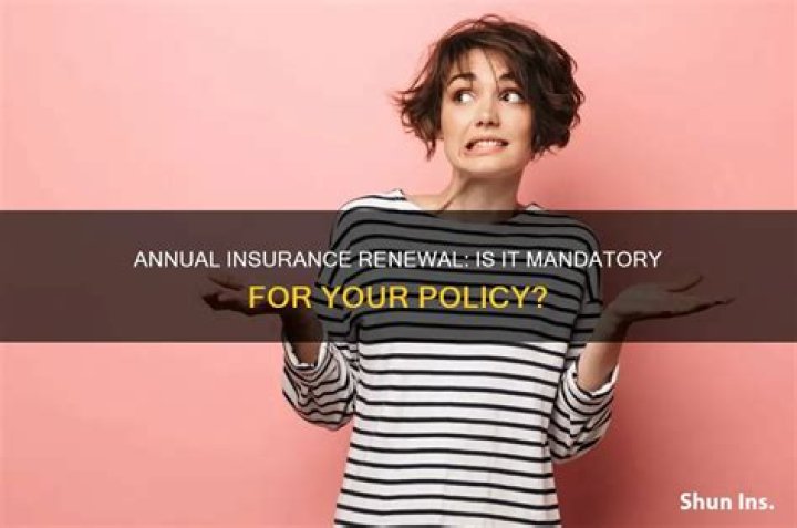 Do you have to renew insurance every year?