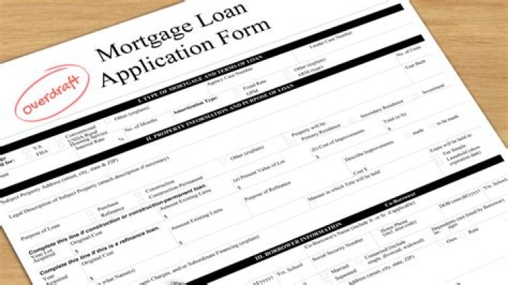 Does being in overdraft affect mortgage application?