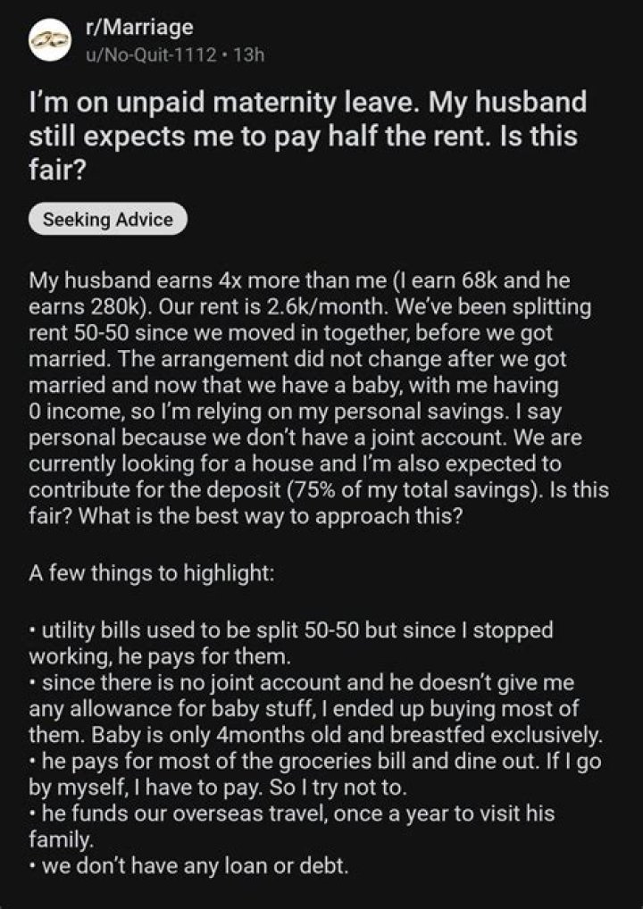 Does my ex husband have to pay half the mortgage?