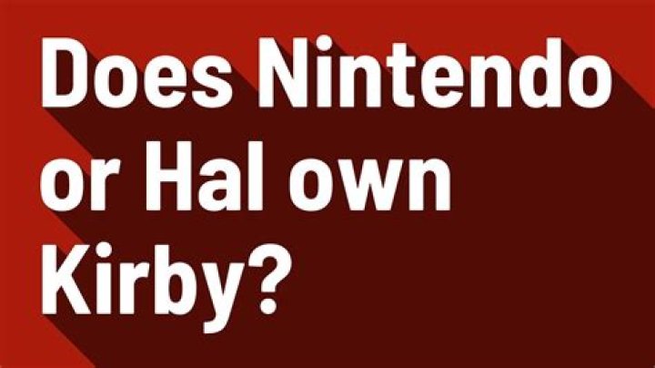 Does Nintendo or Hal own Kirby?