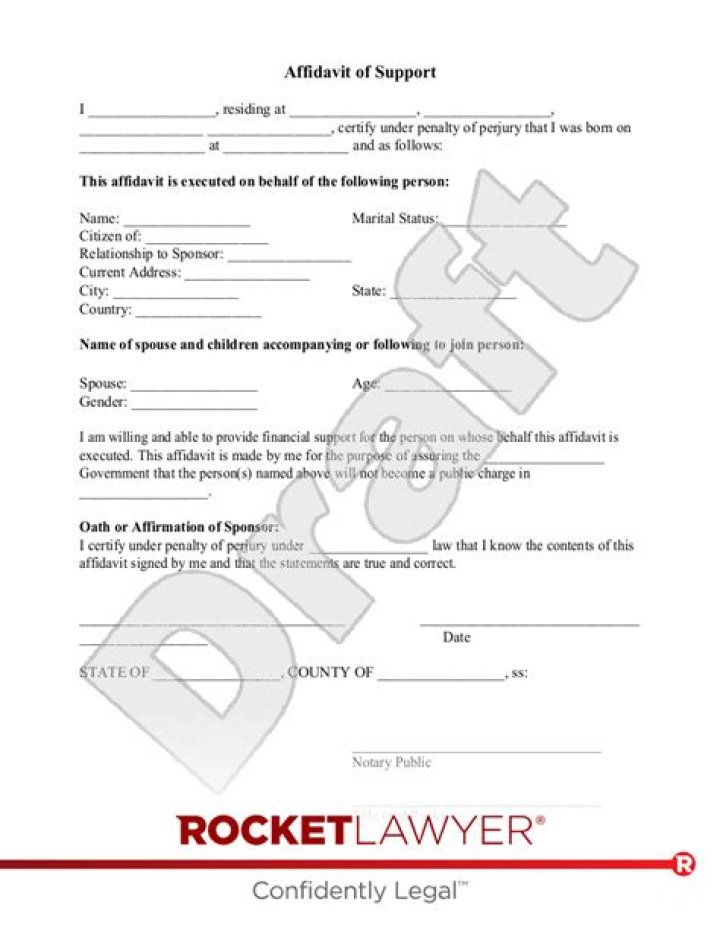 Does unemployment affect Affidavit of support?