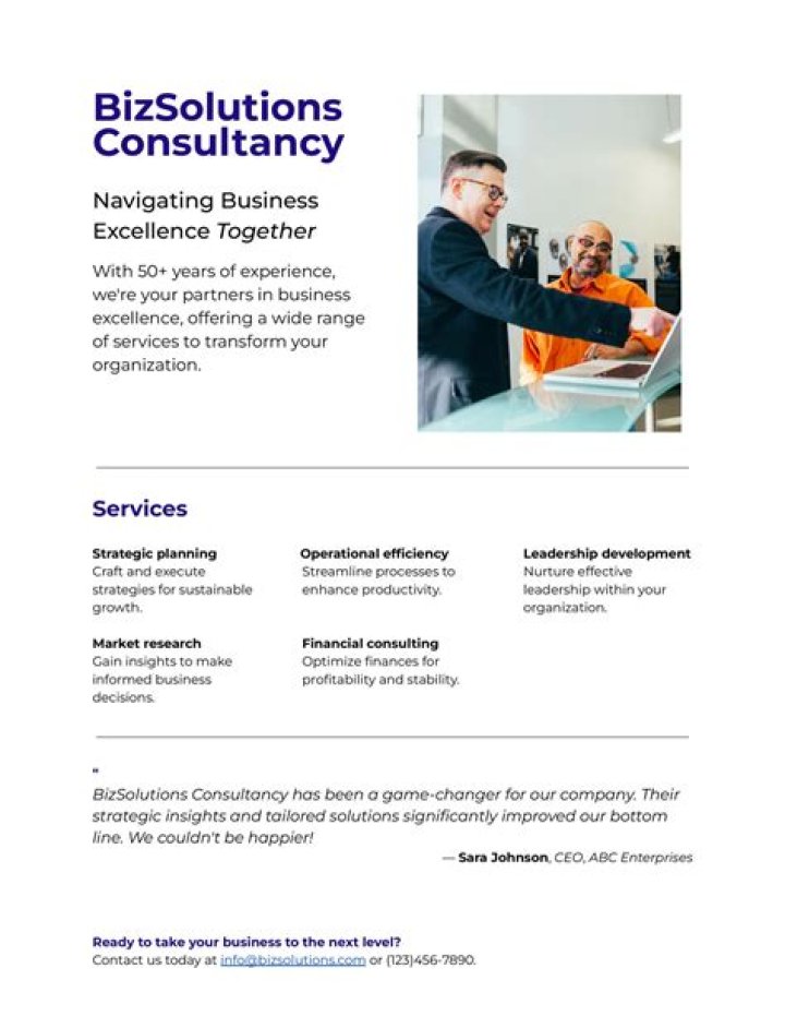 How can a consultant help my business?