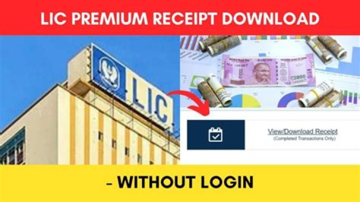 How can I download LIC premium receipt?