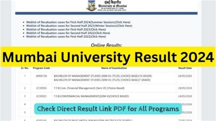 How can I get Mumbai university result online?