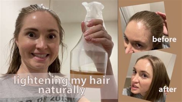 How can I lighten my dyed hair naturally?