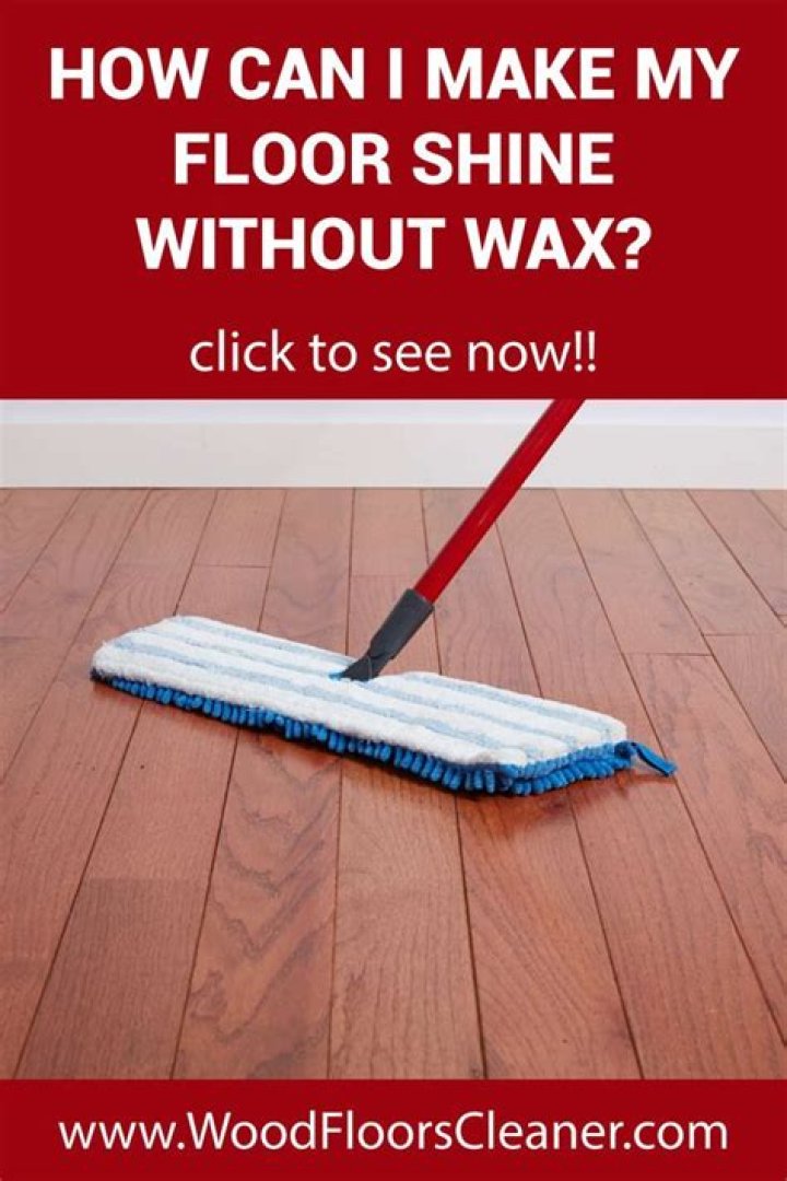 How can I make my floor shine without wax?