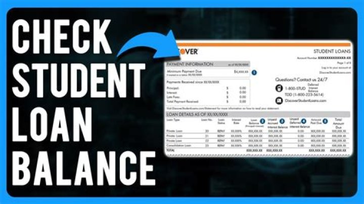 How can I see my student loan balance?