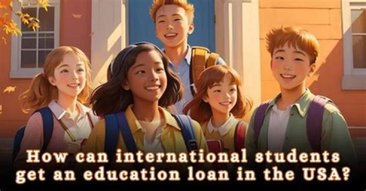 How can international students get education loan in USA?