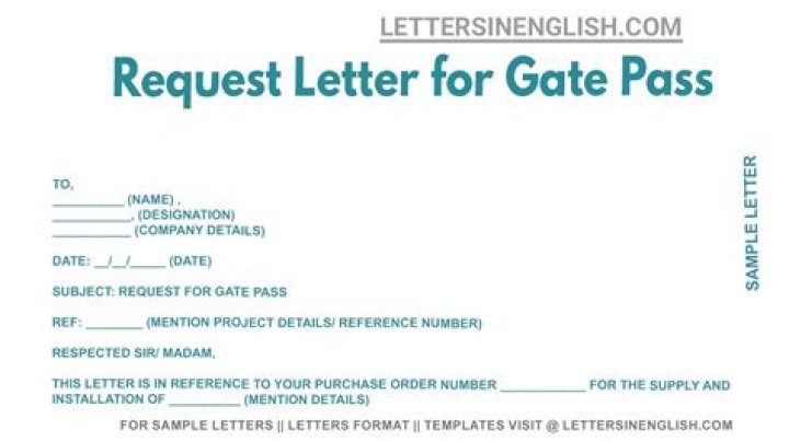 How do I request a gate pass?