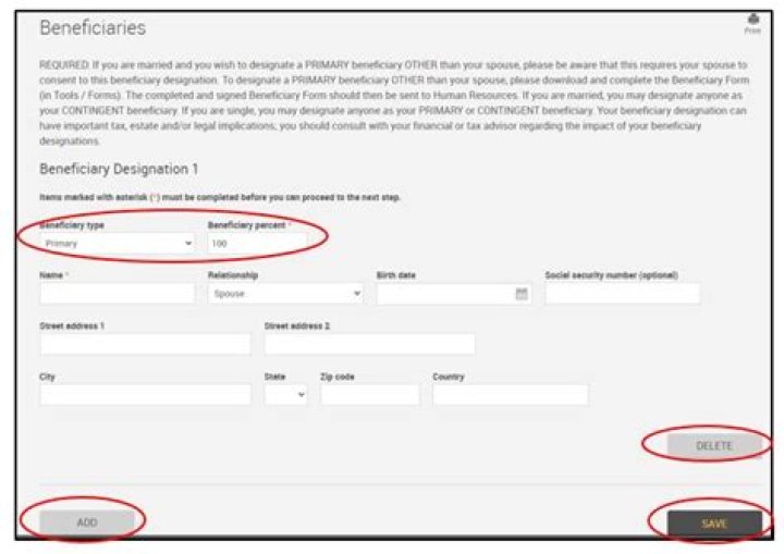 How do I update my beneficiary?