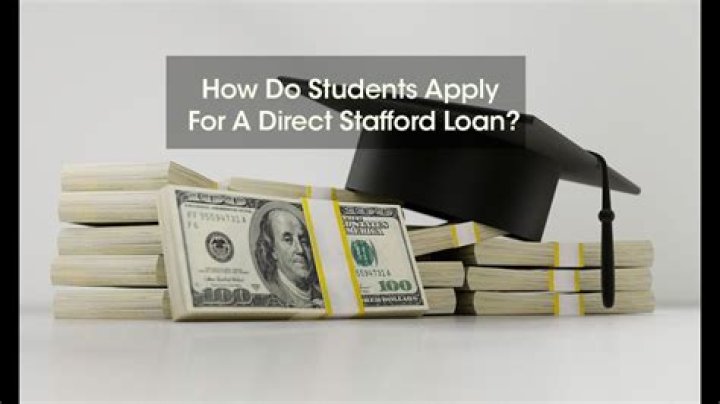 How do students apply for a Direct Stafford loan?
