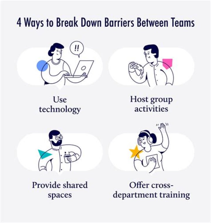How do you break down barriers in the workplace?
