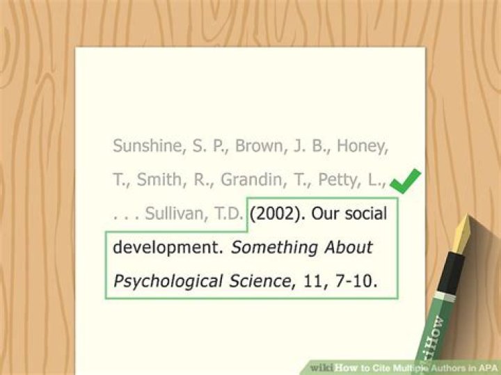 How do you cite multiple authors?