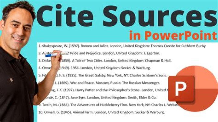 How do you cite sources in your work?