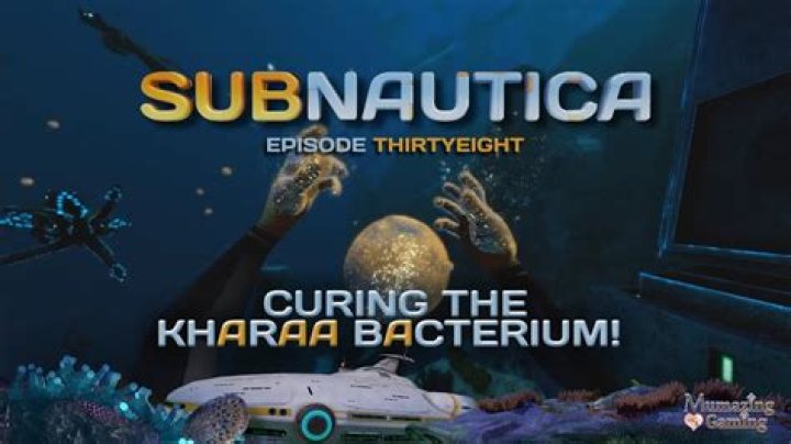 How do you cure yourself of the Kharaa bacterium in Subnautica?