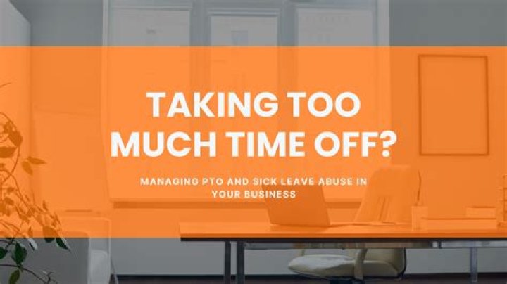 How do you deal with an employee taking too much time off?