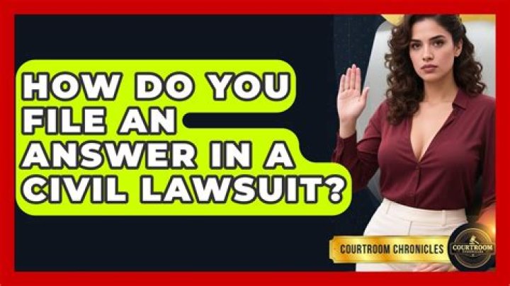 How do you file an answer?