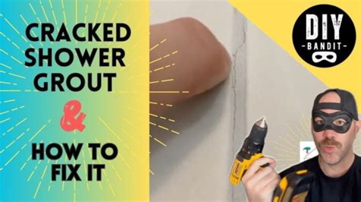 How do you fix cracks in shower grout?
