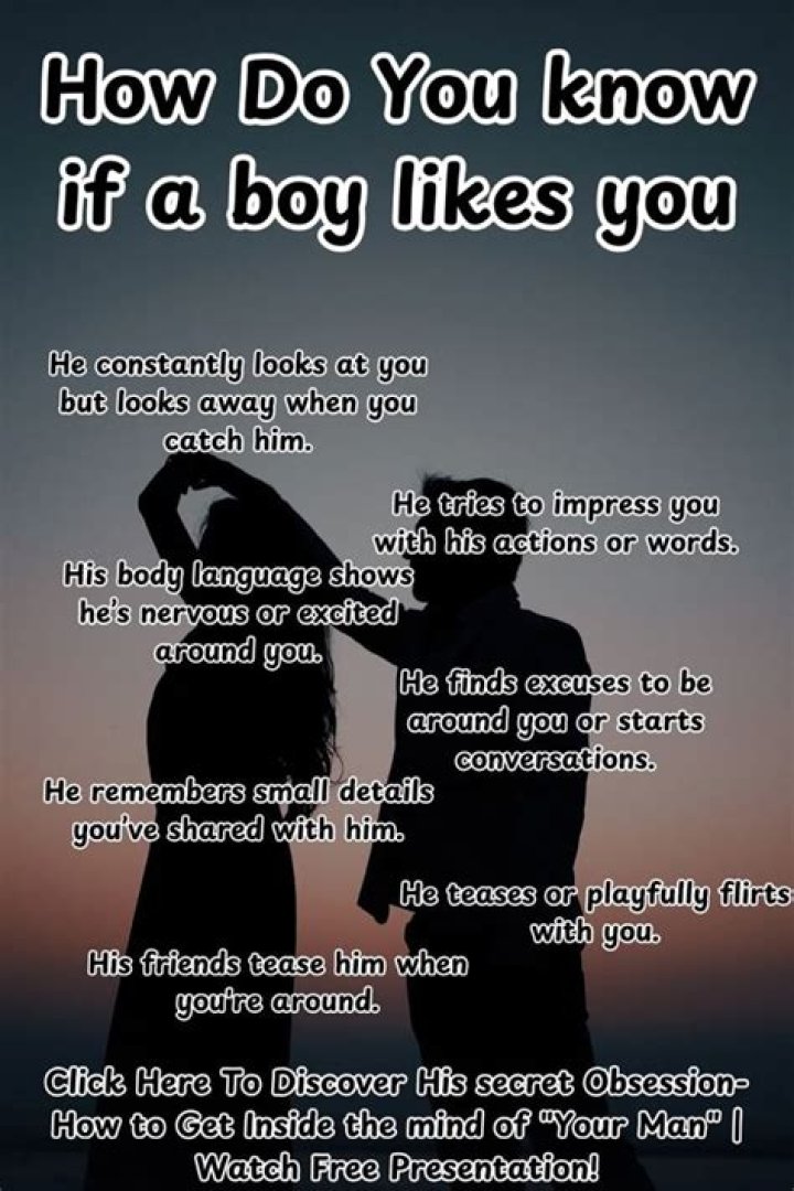 How do you know if a boy is crushing on you?