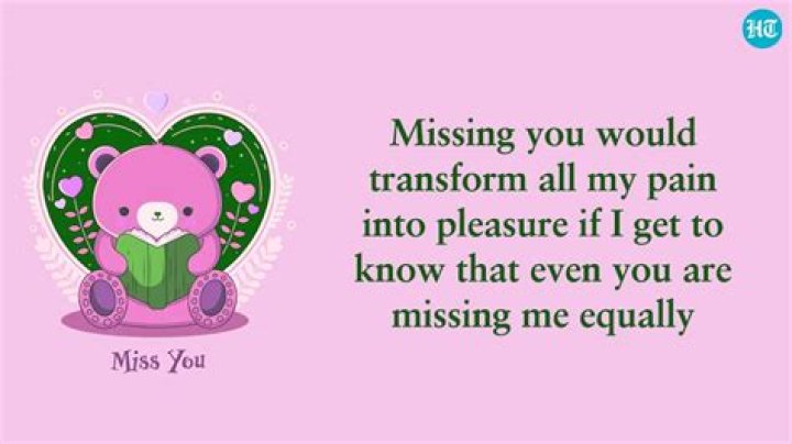 How do you let an ex know you miss them?