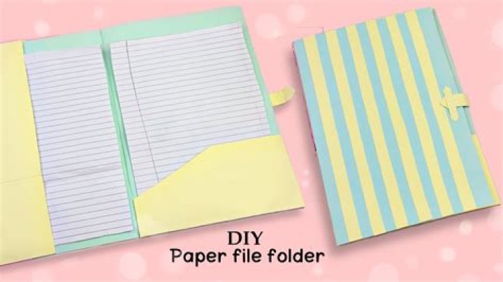 How do you make a paper folder?