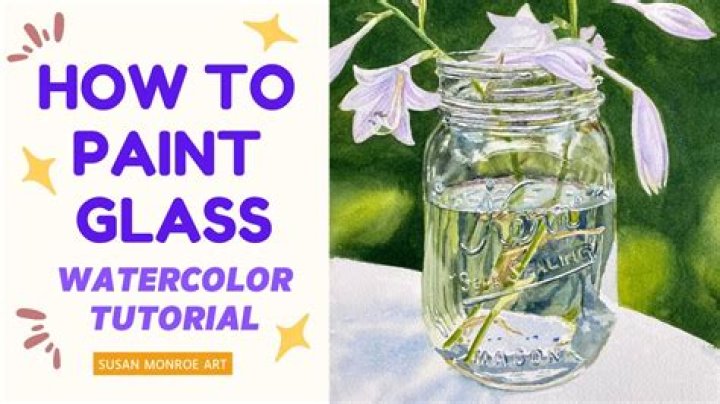 How do you paint glass without brush strokes?