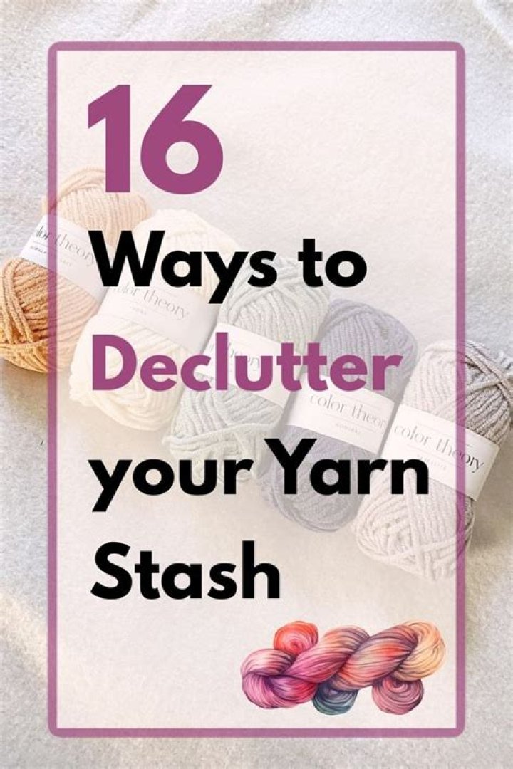How do you reduce yarn stash?