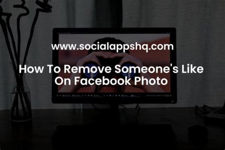 How do you remove someone's like on Facebook?