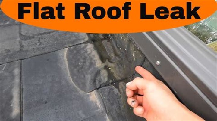 How do you repair a rubber roof leak?