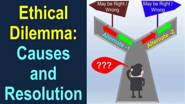 How do you resolve an ethical dilemma?
