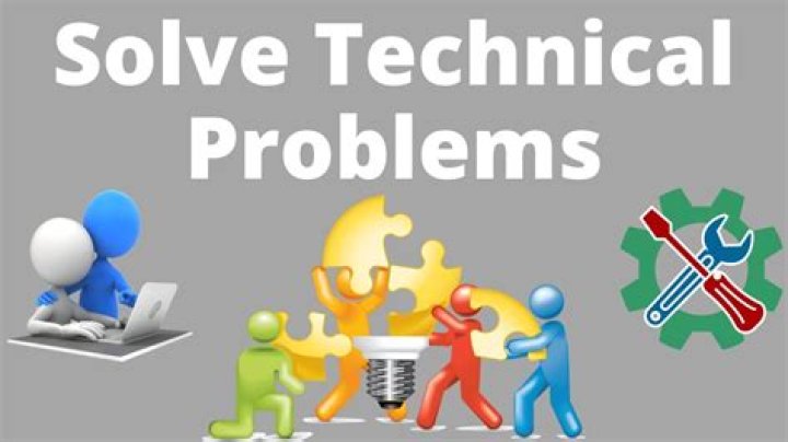 How do you solve a technical problem?