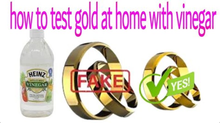 How do you test gold with vinegar?