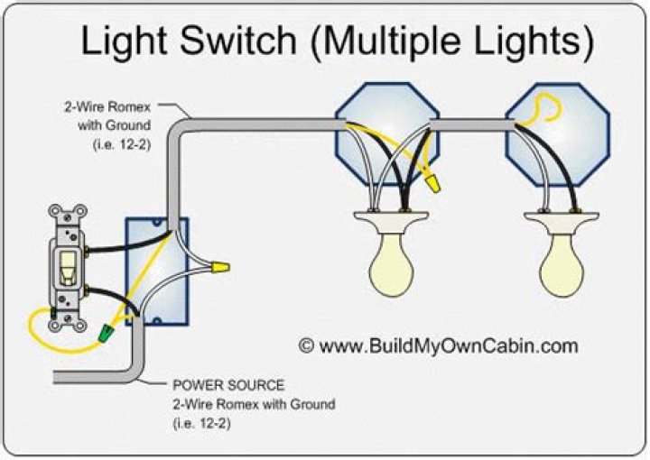How do you wire multiple lights?